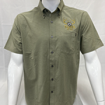 HUK Kona Button Down Shirt Short Sleeve Moss