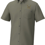 HUK Kona Solid Short Sleeve Moss Shirt