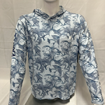 HUK Waypoint Performance Hoodie Cane Bay Ice Water Long Sleeve